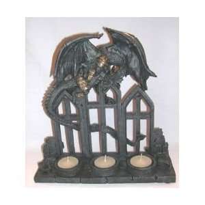    Dragon with Arched Window T Lite Candle Holder
