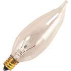 Halco Decorative Light Bulb   25 Watt Clear Flame Tip