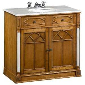   Sink Cabinet 2 door 1shelf Hny Ok W/ Wh Mr