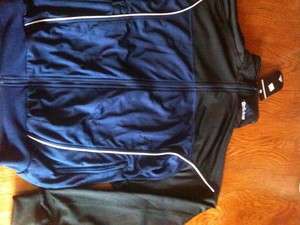 NWT Adidas Sweatsuit Jacket Navy/black Medium Warm Up Zip Up  