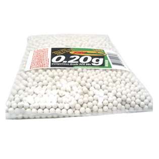 TSD Competition Grade 6mm plastic airsoft BBs, 0.20g, 5000 rds, white 