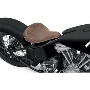 Specialties Distressed Brown Leather Large Spring Solo Motorcycle Seat 
