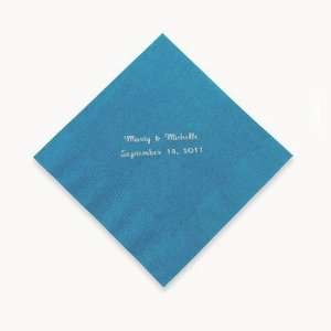  Personalized Luncheon Napkins   Turquoise   Tableware & Napkins 