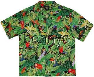 NEW Parrots Toucans Jungle Hawaiian Shirt, Bennys  