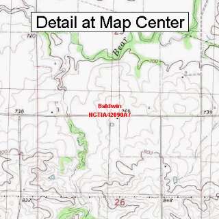   Quadrangle Map   Baldwin, Iowa (Folded/Waterproof)