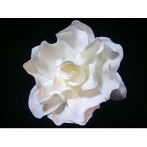  NEW Ivory White Velvet Gardenia Hair Clip, Limited 