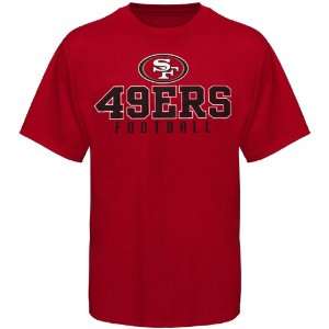  San Francisco 49ers Team One T Shirt   Scarlet (Small 