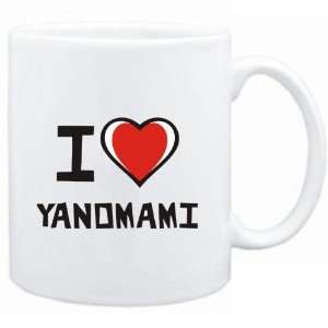 Mug White I love Yanomami  Languages 