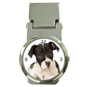  American Staffordshire Puppy Dog Money Clip Watch U0015 