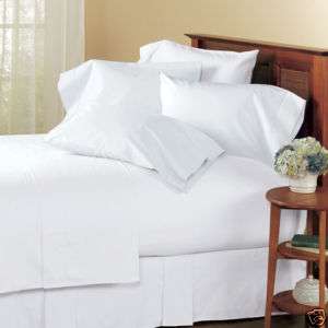 600TC SHEETSET EGYPTIAN COTTON QUEEN SIZE WHITE SOLID  