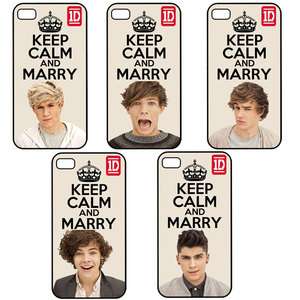 KEEP CALM AND MARRY ONE DIRECTION 1D Apple iPhone 4 4s Back Hard Case 