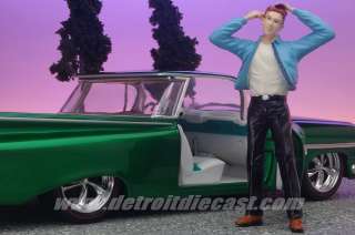 18 Motorhead 1950s Blue Top Black Jeans Bobby Figure  