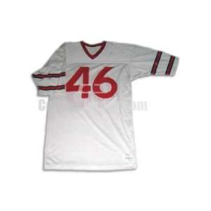    White No. 46 Team Issued Cornell Football Jersey