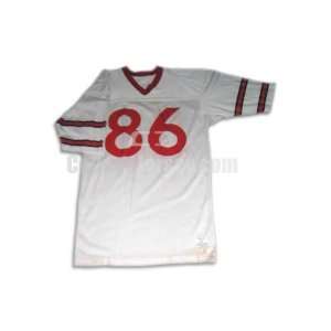    White No. 86 Team Issued Cornell Football Jersey