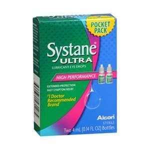 Systane Ultra Lubricant Eye Drops, HIgh Performance by Alcon   2 x 4 