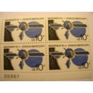   , Mariner, Venus & Mercury, S# 1557, Plate Block of 4 10 Cent Stamps