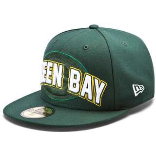 Mens New Era Green Bay Packers Draft 59FIFTY® Structured Fitted Hat 