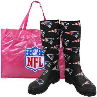 Cuce Shoes New England Patriots Womens Enthusiast Rain Boot    
