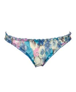 Blue Pattern (Blue) Tropical Floral Gathered Brief  245972249  New 