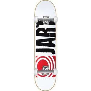  Jart Basic Complete Skateboard   7.75 White/Red w/Raw 