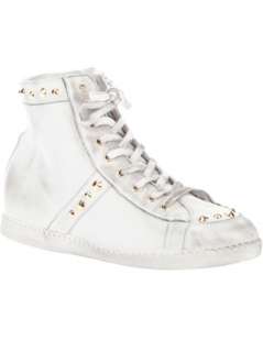 Chiara Ferragni Studded Leather Sneaker   Delloglio   farfetch 