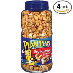 Planters Peanuts, Dry Roasted, 16 Ounce Grocery & Gourmet Food