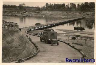 Wehrmacht 6x6 Truck (WH 701345) w/ Trailer Crossing Engineers Bridge 
