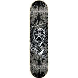  Superior Vanguard Deck 7.6 Black Grey Ppp Skateboard 