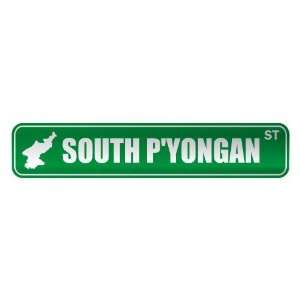   SOUTH PYONGAN ST  STREET SIGN CITY NORTH KOREA