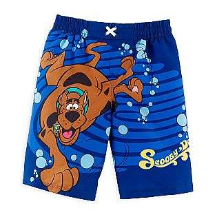 Boys 4 7 Swim Trunks   Swimming Scooby Print  Scooby Doo Clothing 