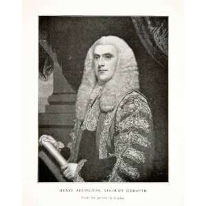 1900 Print Henry Addington Viscount Sidmouth British Statesman Prime 