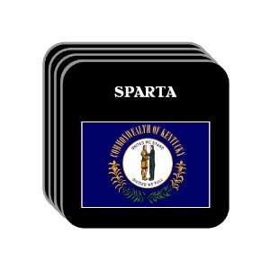 US State Flag   SPARTA, Kentucky (KY) Set of 4 Mini Mousepad Coasters