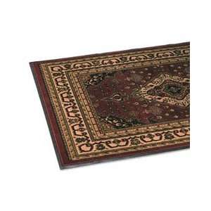 Woven Oriental Rug Look Floor Mat, 49.5 x 68., Burgudy 