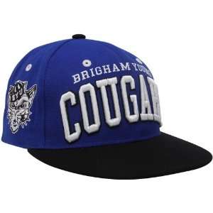 NCAA Zephyr Brigham Young Cougars Royal Blue Black Superstar Snapback 