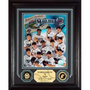  Florida Marlins 2007 Team Force Photo Mint with Two 24KT 