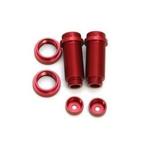   Big Bore Threaded Front Shock Bodies Slash   Red Toys & Games