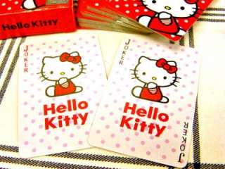 CUTE ~ Sanrio Hello Kitty Mini Playing Play Card  Red  