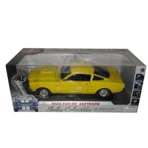  1966 Ford Shelby Mustang GT 350 Fastback Yellow 1/18 Toys 
