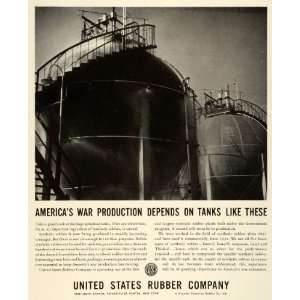 1943 Ad United States Synthetic Rubber Neoprene Butyl World War II 