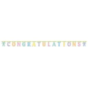  Supplies Large Jointed Congratulations Banner