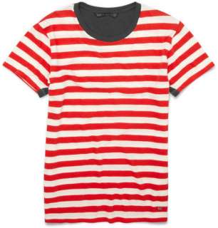 Marc by Marc Jacobs Striped Brushed Jersey T shirt  MR PORTER