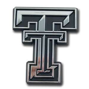    Texas Tech Red Raiders Car Emblem Silver New