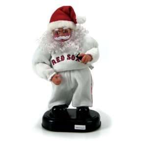 Boston Red Sox MLB Animated Rock & Roll Dancing Santa (12)  