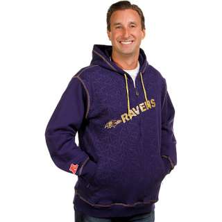   Pro Line Fleece Pro Line Baltimore Ravens 1/4 Zip Hooded Sweatshirt