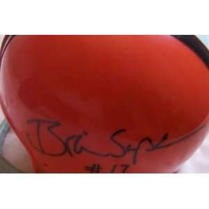  Brian Sipe autographed Browns mini helmet Sports 