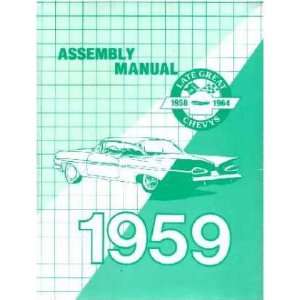 1959 CHEVROLET Assembly Manual Book Rebuild