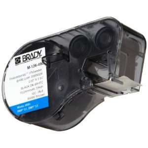 Brady M 126 490 Polyester B 490 Black on White Label Maker Cartridge 