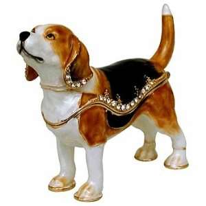  Bejeweled Beagle Trinket Box