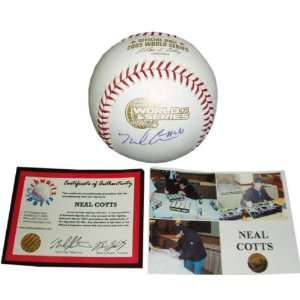  Neal Cotts Autographed 2005 World Series Baseball Sports 