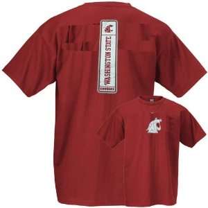  Nike Washington State Cougars Crimson Alumni T shirt 